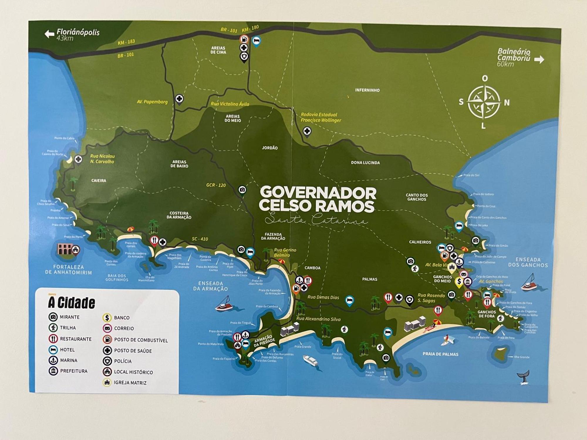 Apto Praia De Palmas Governador Celso Ramos Ngoại thất bức ảnh